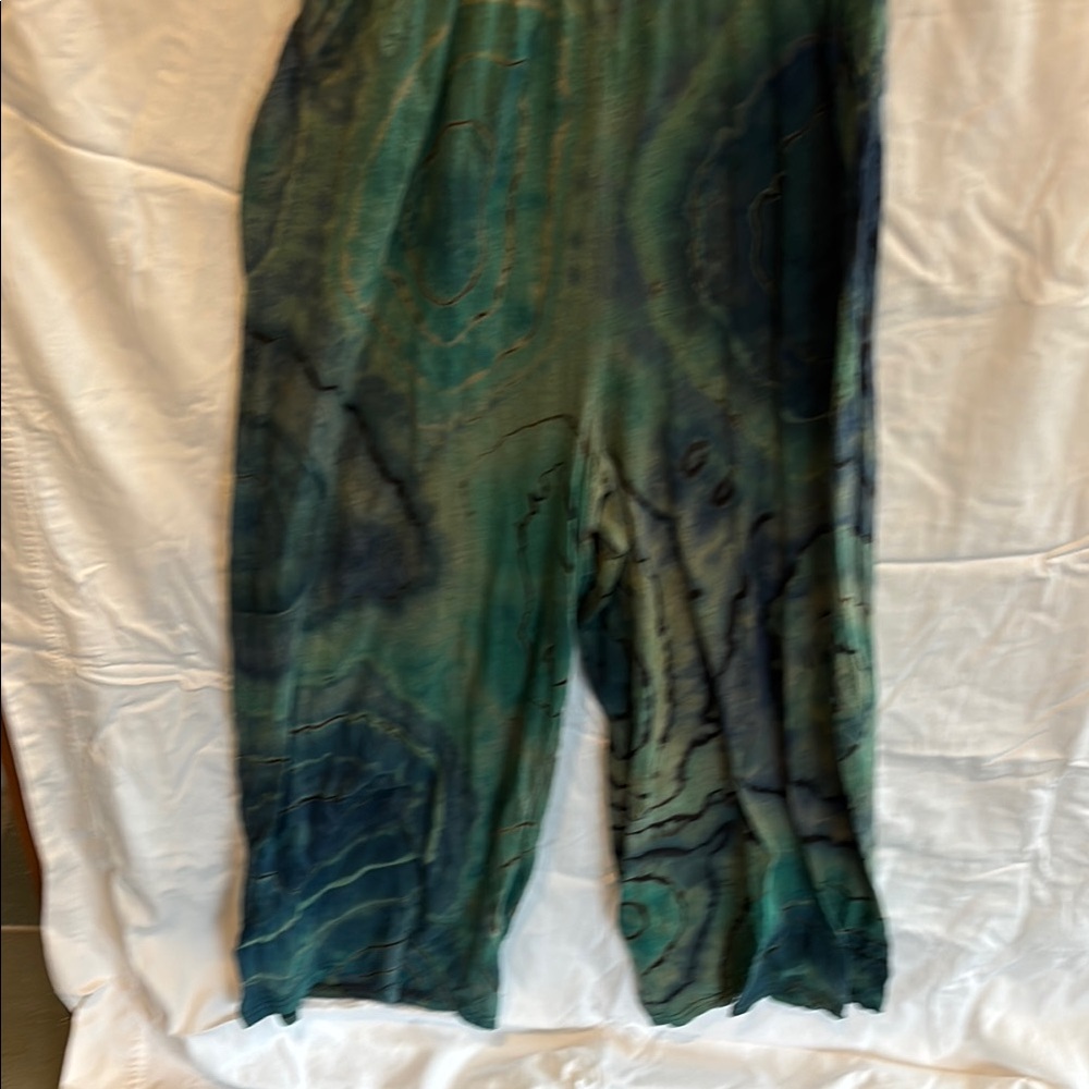 Green Tie-Dye Jumpsuit - Picture 2 of 6